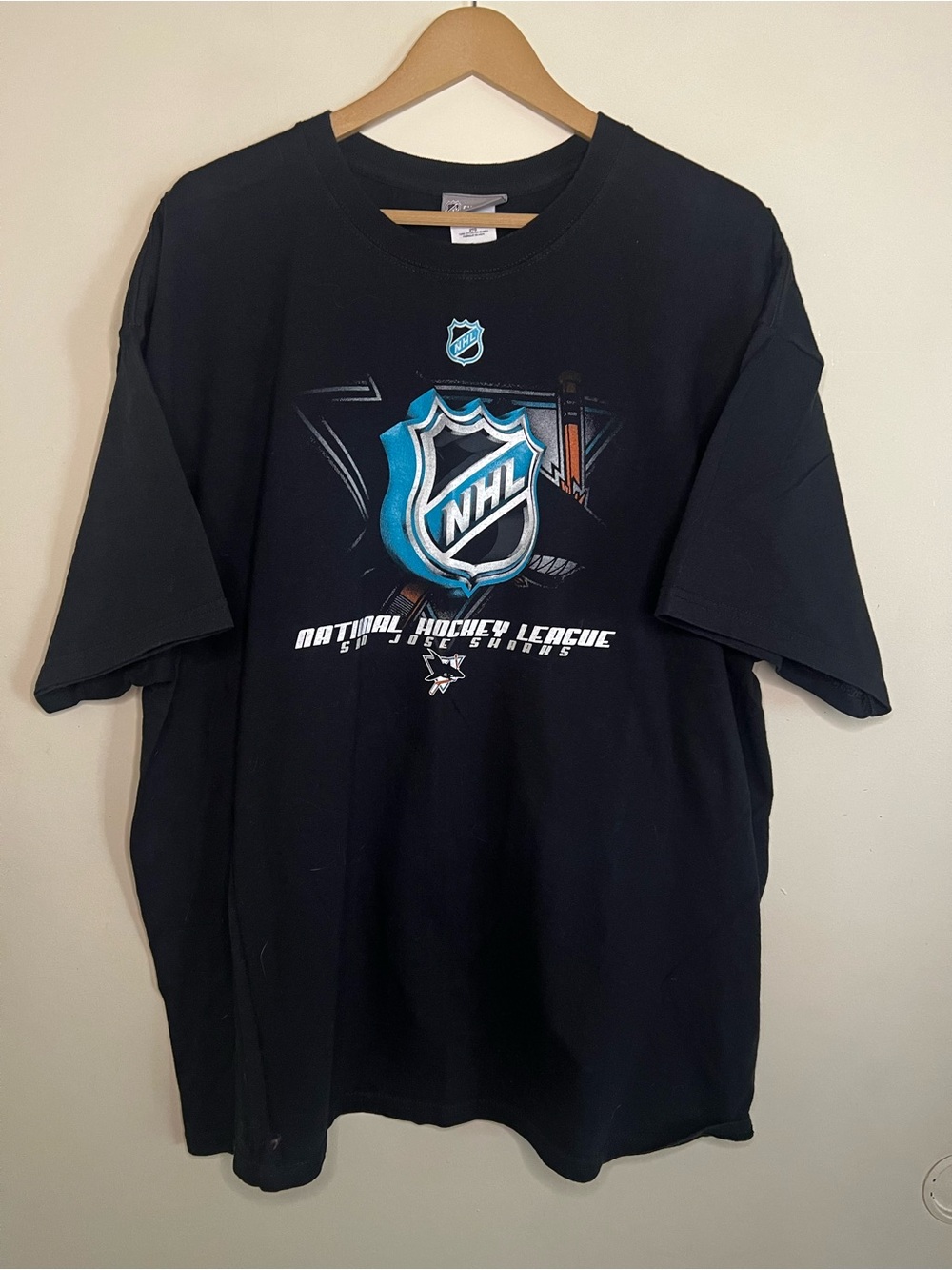 Vintage NHL Exclusive Club Collection San Jose Sharks Hockey T Shirt 2XL